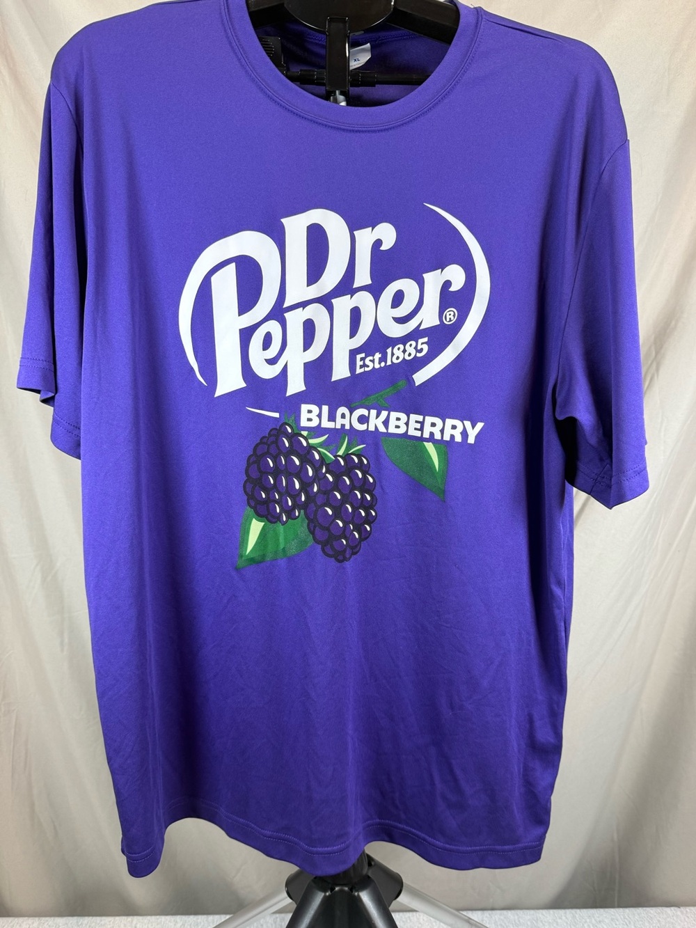 Dr Pepper Blackberry Promotional Graphic T-Shirt Purple - XL